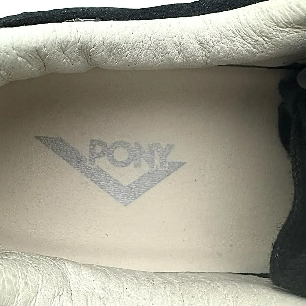 PONY Mens Linebacker Lux Genuine Leather and Suede Lace Up Athletic Size 8